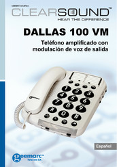 Geemarc CLEARSOUND DALLAS 100 VM Manual Del Usuario