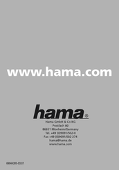 Hama 69044285 Manual De Instrucciones