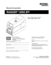 Lincoln Electric RANGER 305G Manual Del Operador