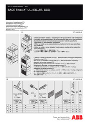 Abb SACE Tmax XT Serie Instrucciones De Instalación