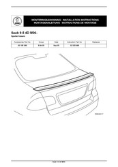 Saab 93 185 386 Instructions De Montage