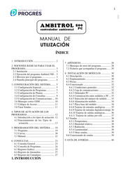 Progres Ambitrol 500 PC Manual De Utilización