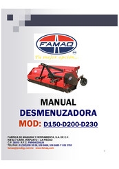 Famaq D150 Manual Del Usuario