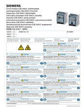 Siemens 3VA27 Serie Instructivo