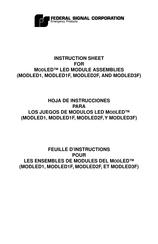 Federal Signal MODLED2F Hoja De Instrucciones