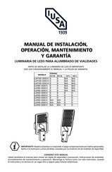 IUSA LAP40-4000 K-C/F -I Manual De Instalación, Operación, Mantenimiento