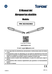 Topens PW 802 Manual De Instrucciones