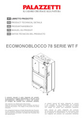 Palazzetti Ecomonoblocco 78 WT F Serie Datos Técnicos Del Producto