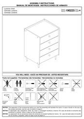 Bora Mobiliar Luisiana 190225 Instrucciones De Armado