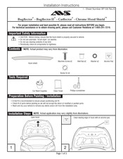 AVS Chrome Hood Shield Instrucciones De Instalación