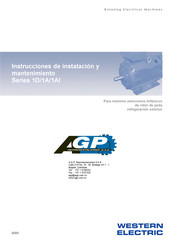 Western Electric AGP 1A Serie Instrucciones De Instalación Y Mantenimiento