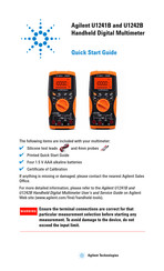 Agilent U1242B Guia De Inicio Rapido