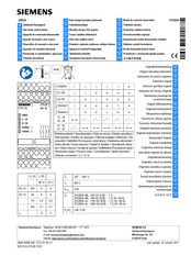 Siemens 3TK2834 Instructivo Original