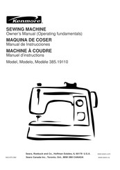 Kenmore 385.19110 Manual De Instrucciones