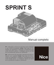 Nice SPRINT S Manual De Funcionamiento Completo