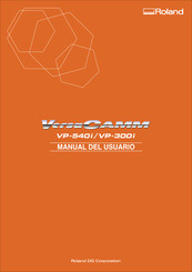 Roland VersaCamm VP-540i Manual Del Usuario