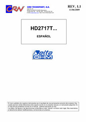 Delta OHM HD2717T Serie Manual Del Usuario