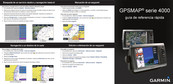 Garmin GPSMAP 4000 Serie Guía De Referencia Rápida