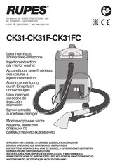 Rupes CK31F Manual De Instrucciones