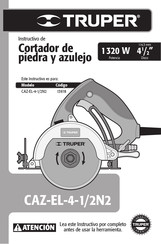 Truper CAZ-EL-4-1/2N2 Instructivo