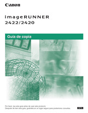 Canon imageRUNNER 2422 Guía De Copiado