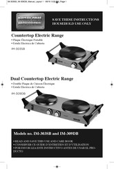 better chef IM-309DB Instrucciones Para El Uso Y Cuidado