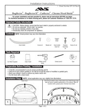 AVS Chrome Hood Shield Instrucciones De Instalación