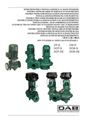 DAB DCM-G Instrucciones Para La Instalación Y El Mantenimiento