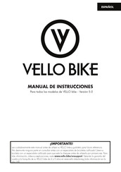 Vello Bike+ Manual De Instrucciones