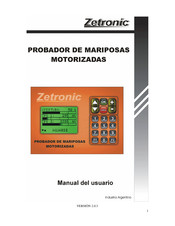 Zetronic Probador De Mariposas Motorizadas Manual Del Usuario