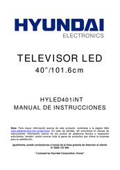 Hyundai Electronics HYLED401iNT Manual De Instrucciones