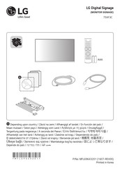 LG 75XF3C Manual De Instrucciones