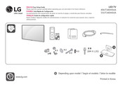 LG 55UT340H0UA Guía Rápida De Configuración