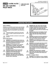 Uline BIG JOE H-4709 Manual Del Usuario