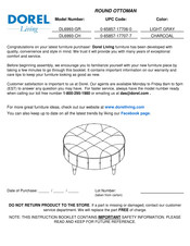 DOREL Living DL6993-CH Manual Del Usuario