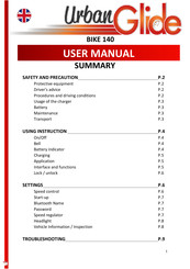 Pact URBANGLIDE BIKE 140 Manual Del Usuario