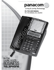 Panacom PA-7700 Manual Del Usuario