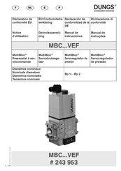 Dungs MultiBloc MBCVEF Serie Instrucciones De Servicio Y De Montaje