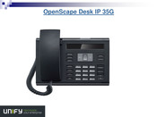 Unify OpenScape Desk IP 35G Manual Del Usuario