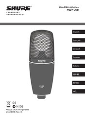 Shure PG27 Manual De Instrucciones