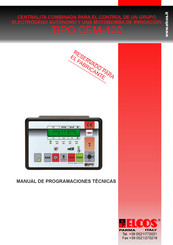 ELCOS CEM-120 Manual De Programaciones Técnicas