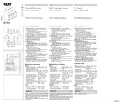 Hager HR 425 Instrucciones De Uso