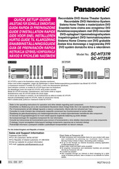 Panasonic SC-HT37R Guía De Preparación Rápida