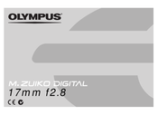 Olympus M. ZUIKO DIGITAL 17mm f2.8 Instrucciones