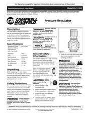 Campbell Hausfeld PA212302 Instrucciones De Funcionamiento Y Manual De Piezas