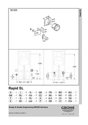 Grohe Rapid SL 38 925 Manual De Instrucciones