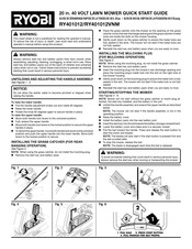 Ryobi RY401012VNM Guia De Inicio Rapido