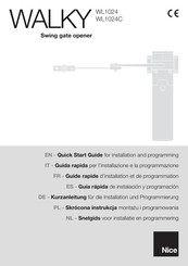 Nice WALKY WL1024 Guía Rápida De Instalación Y Programación