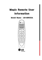 Lg AN-MR650A Manual De Instrucciones