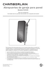 Chamberlain RJO20 Manual Del Usuario